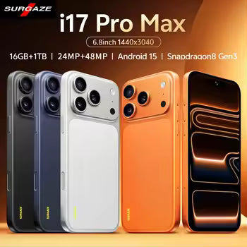 FUFFI M17 Pro Smartphone – Unlocked Android, 6.56" HD Display, Dual SIM, 4G LTE