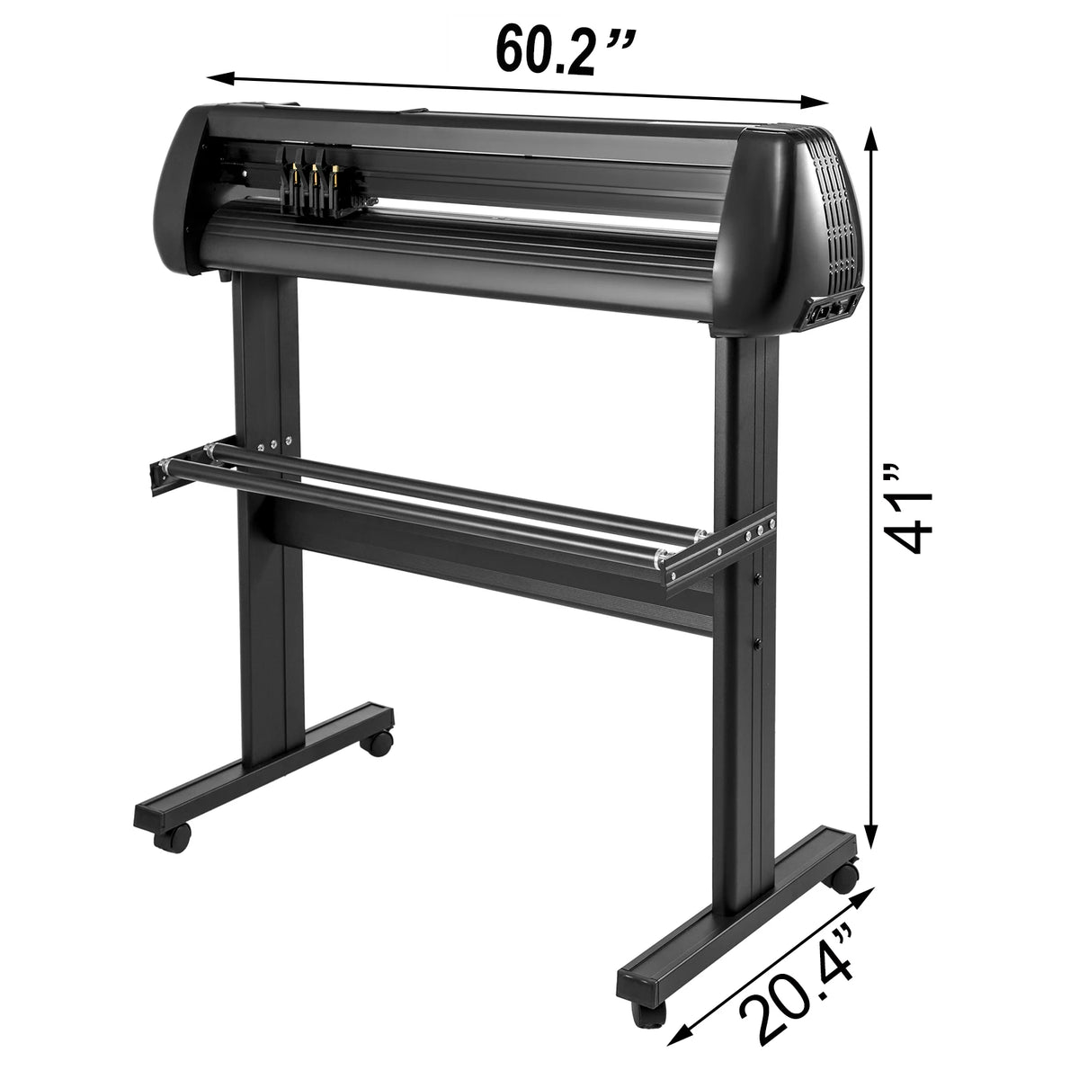 SucceBuy 53/34/28Inch Manual Vinyl Cutter Plotter Machine w/ COMPIM/USB Ports SIGNMASTER for Advertisement Craft Design Cut Etc.