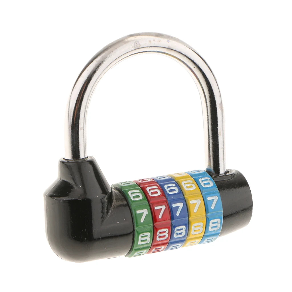 Zinc Alloy 5 Dial Digit Combination Padlock Travel Number Code Password Lock Travel Combination Padlock