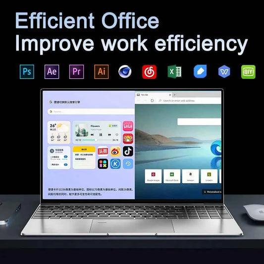 NEW 15.6' Laptop Intel Core I9-9900 32GB 2TB Windows 11 Gaming Computer PC Gamer Office Ultra Slim Notebook 1920*1080 HD