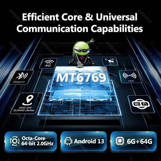 6G64G PDA Terminal Android 13 with NFC Bluetooth Wifi GPS Grip 2D Barcode Scanner Reader Data Collector Mobile Warehouse device