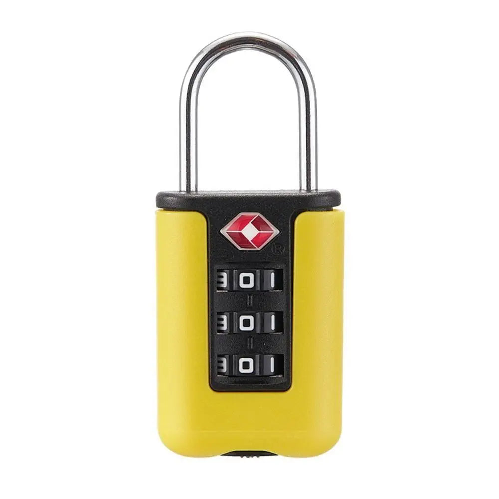 3 Digit Password Lock Mini Luggage Padlock Resettable Coded Lock Combination Lock Dormitory Cabinet Lock Backpack Zipper Lock