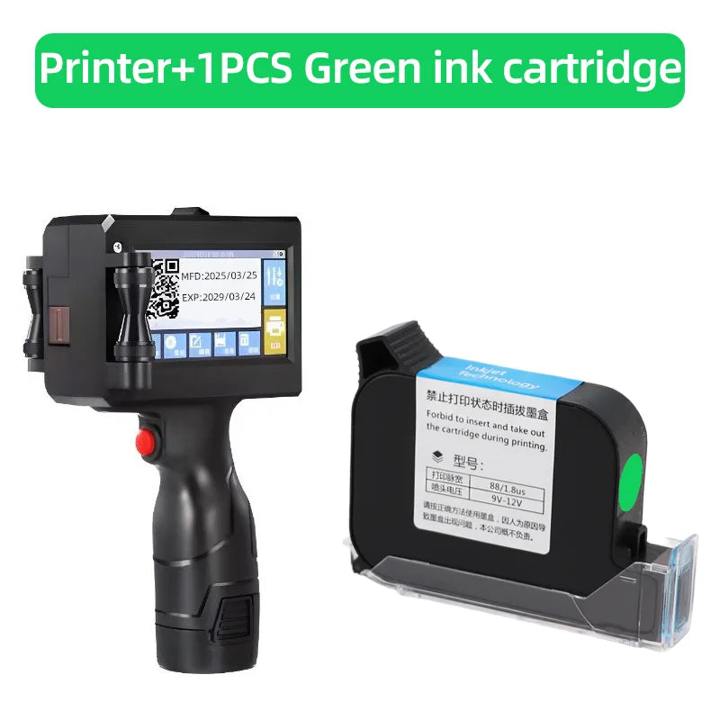 2588 2588+ JS10 12.7mm Portable Printers Handheld Inkjet Printer Text QR Barcode Batch Number Logo Image Date Printing Machine
