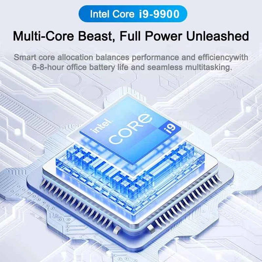 2026 Ultra Slim 15.6" Laptop – Intel Core i9 9900, 32GB RAM, 2TB SSD, 1080p, Windows 11, Gaming & Office