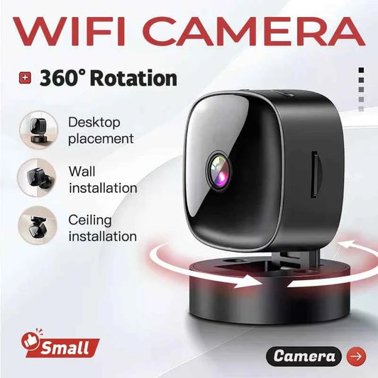 HD WiFi Mini Security Camera – Remote Video Monitor for Smart Home Surveillance