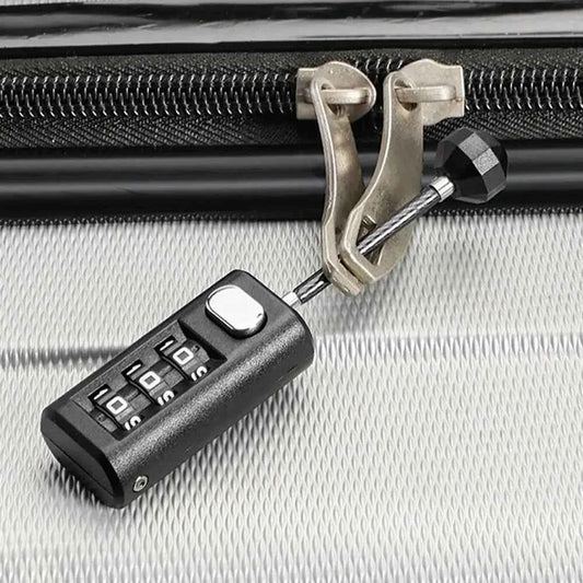 3 Digit Password Lock Mini Luggage Padlock Resettable Coded Lock Combination Lock Dormitory Cabinet Lock Backpack Zipper Lock
