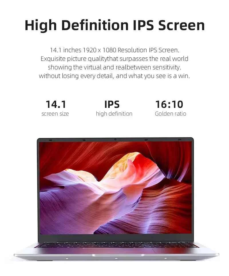 XIANGMEI 14.1" Laptop – Intel i7, 12GB RAM, Up to 2TB SSD, Windows 11