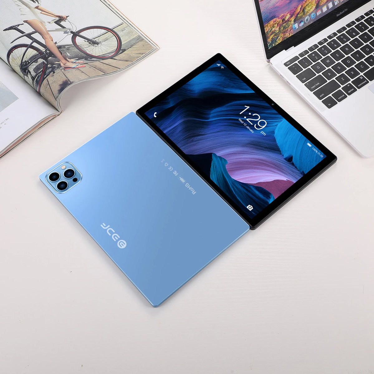 BDF 10.1 Inch Tablet Android 11, 4GB RAM 64GB ROM,1TB Expand,1280x800 IPS Screen 5000MAH Battery,Dual Camera, WiFi,3G Sim Card