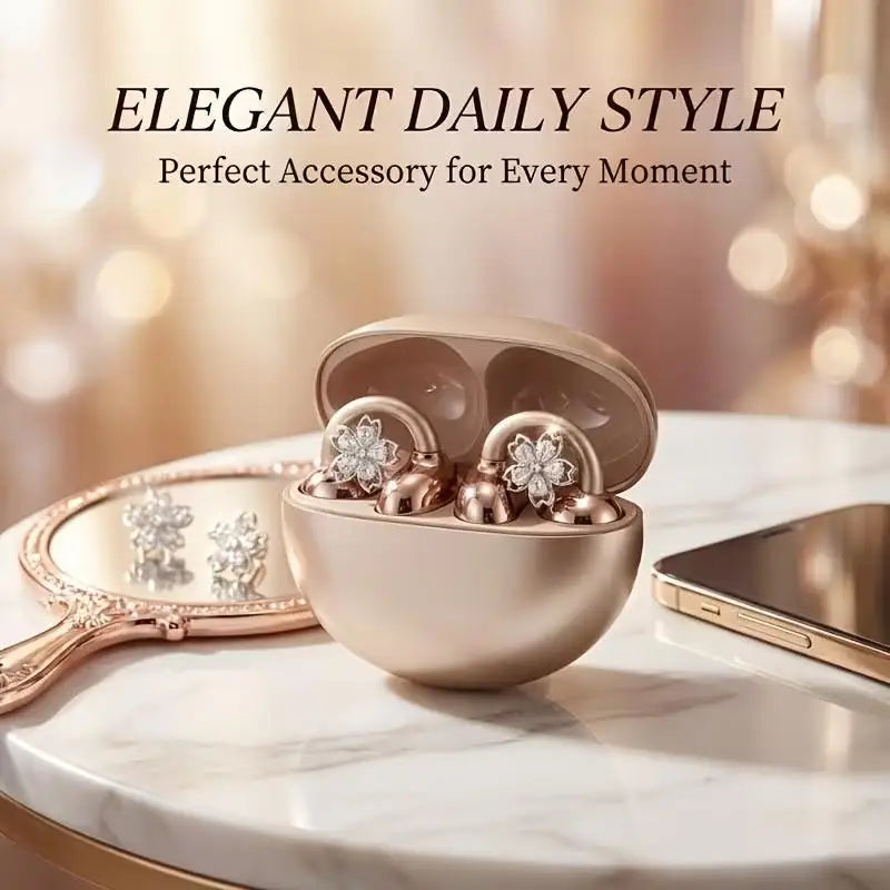 1 Pair Removable Zircon Decorative Clips for Headphones