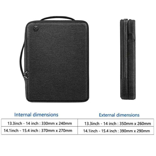 New 13.3-15.4 inch Laptop Shoulder Bag Large Capacity Shockproof Tablet Sleeve Handle Waterproof Carrying Case