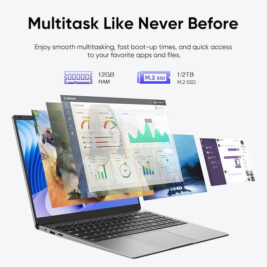 2026 Laptop Core i7 9850H A3950 Portable Laptops Windows 11 Pro 16GB RAM 1TB SSD 1920*1080 HD PC Gaming Computer Notebook Gamer
