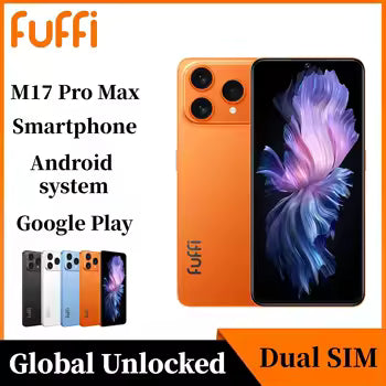 FUFFI M17 Pro Smartphone – Unlocked Android, 6.56" HD Display, Dual SIM, 4G LTE