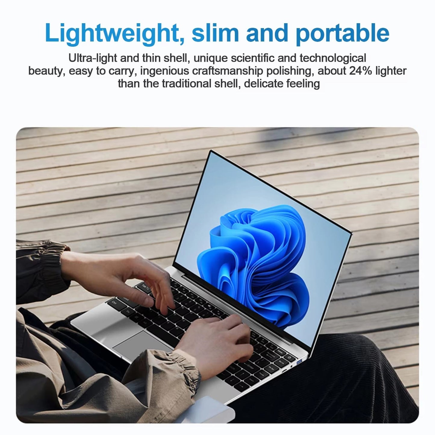 YEPO Ultra Slim Laptop 14.1" – 16GB RAM, 2TB SSD, Intel Processor, Windows 11