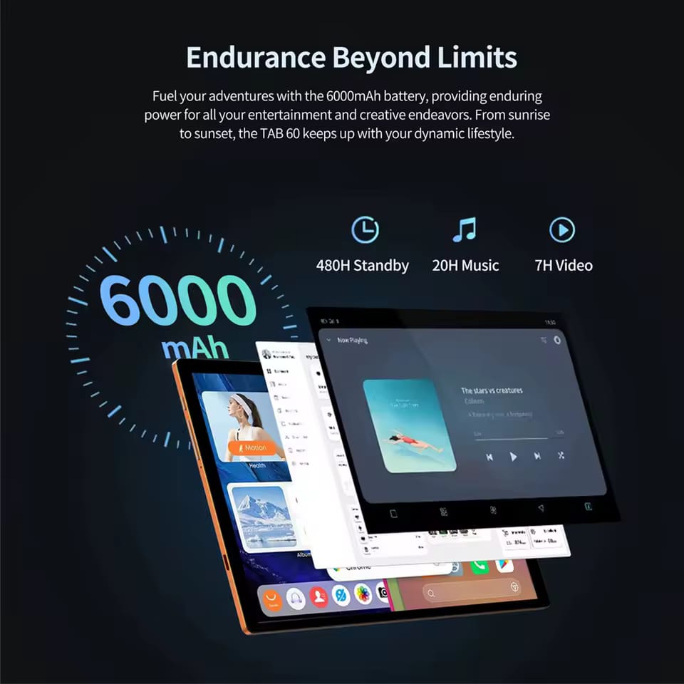 BDF i17 10.1" Android Phone Tablet – Octa-Core, 6GB RAM, 128GB ROM, 4G LTE