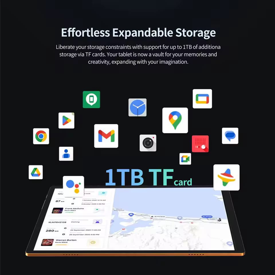 BDF i17 10.1" Android Phone Tablet – Octa-Core, 6GB RAM, 128GB ROM, 4G LTE