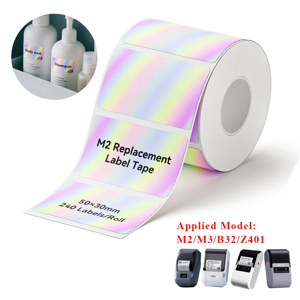 Niimbot M2/M3 Special Carbon Ribbon Label Printer Label Ribbons Barcode Label Maker Outdoor Waterproof Scratch-resistant Tag