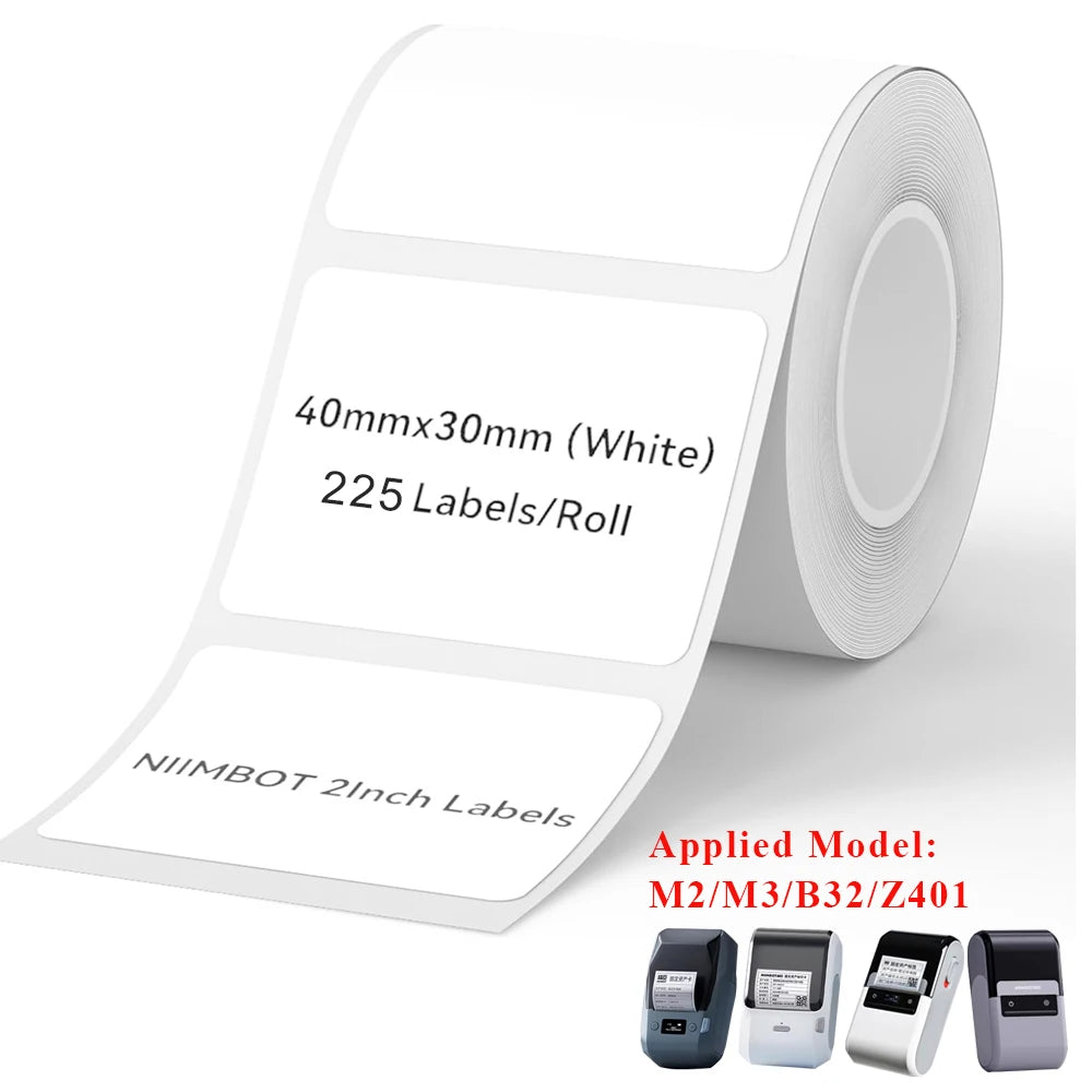 Niimbot M2/M3 Special Carbon Ribbon Label Printer Label Ribbons Barcode Label Maker Outdoor Waterproof Scratch-resistant Tag