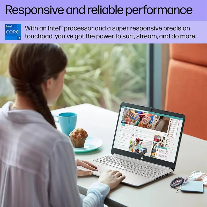 14.1" Portable Windows 11 Laptops Computer Intel Core i7 9850H/i7-8650U 12GB RAM 1TB 2TB SSD Laptops Office Study Notebook PC