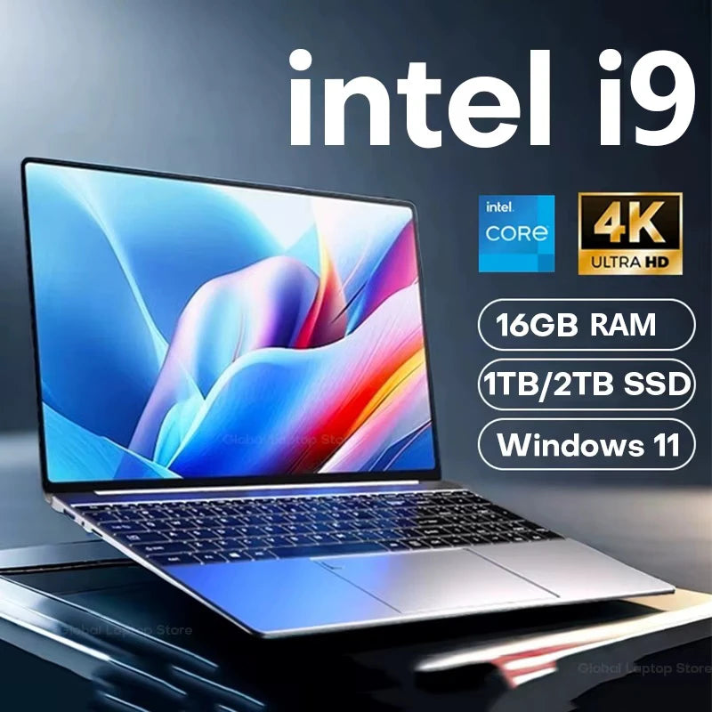 2026 15.6" Laptop – Intel Core i9-10980HK, 16GB RAM, 1TB SSD, Fingerprint Unlock, Windows 11 Pro