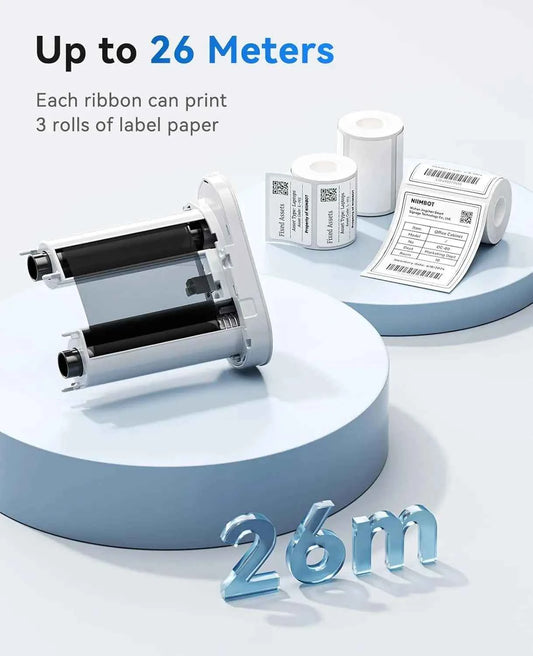 Niimbot M2/M3 Special Carbon Ribbon Label Printer Label Ribbons Barcode Label Maker Outdoor Waterproof Scratch-resistant Tag