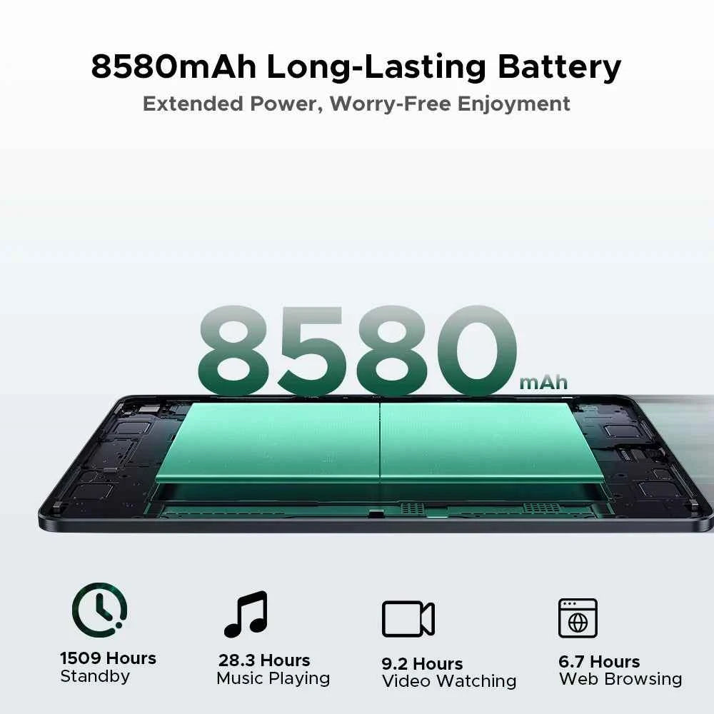 Global Version DOOGEE U11 Pro Android 16 Tablet 30GB(6+24) 256GB 11" HD 90Hz Display 8580mAh Battery Unisoc T7200 Widevine L1
