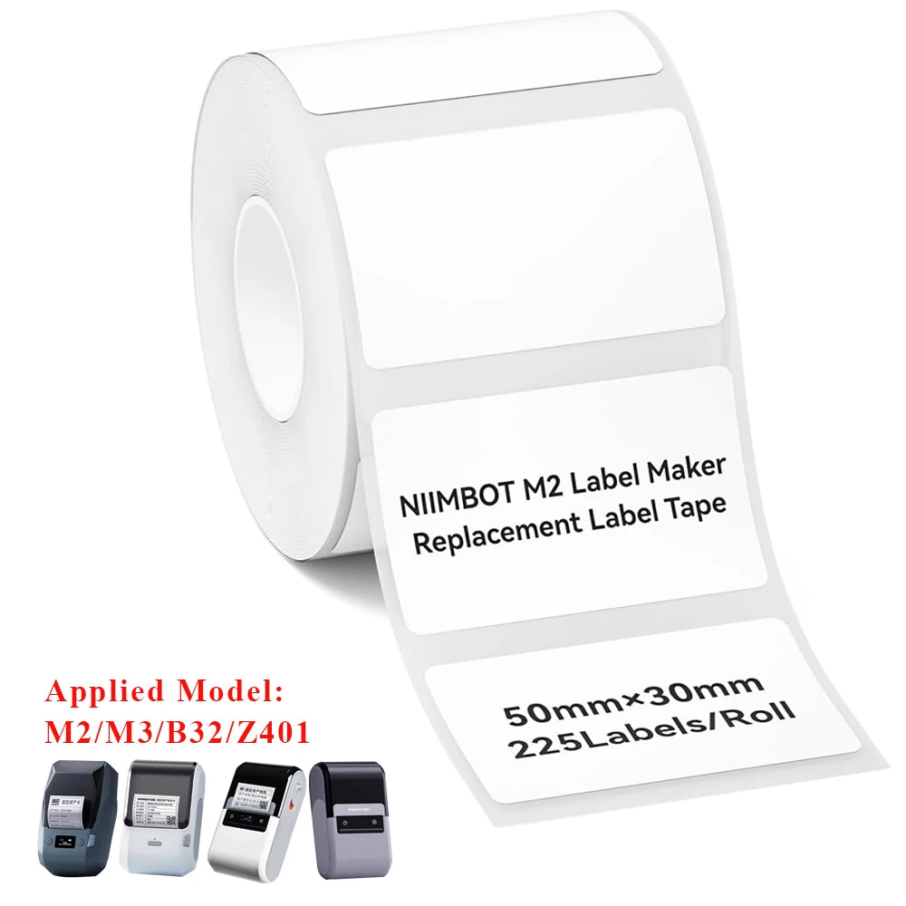 Niimbot M2/M3 Special Carbon Ribbon Label Printer Label Ribbons Barcode Label Maker Outdoor Waterproof Scratch-resistant Tag