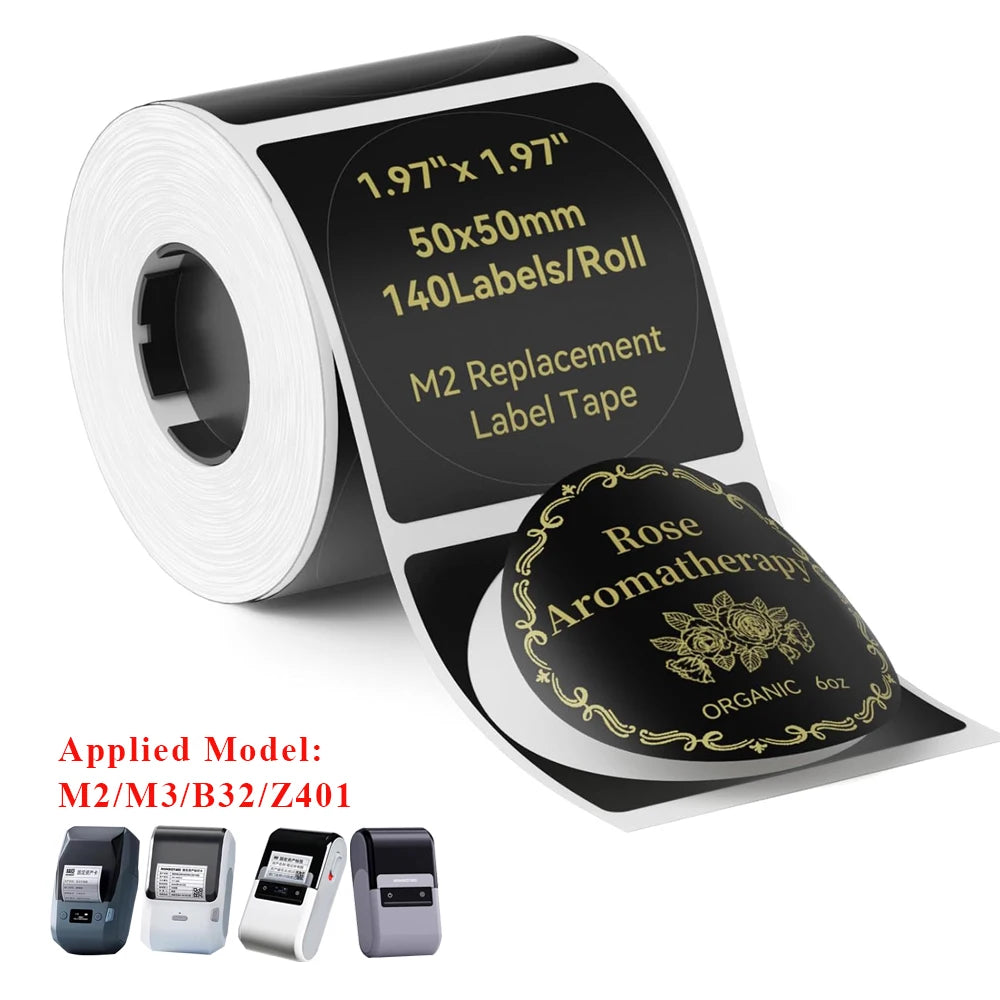 Niimbot M2/M3 Special Carbon Ribbon Label Printer Label Ribbons Barcode Label Maker Outdoor Waterproof Scratch-resistant Tag