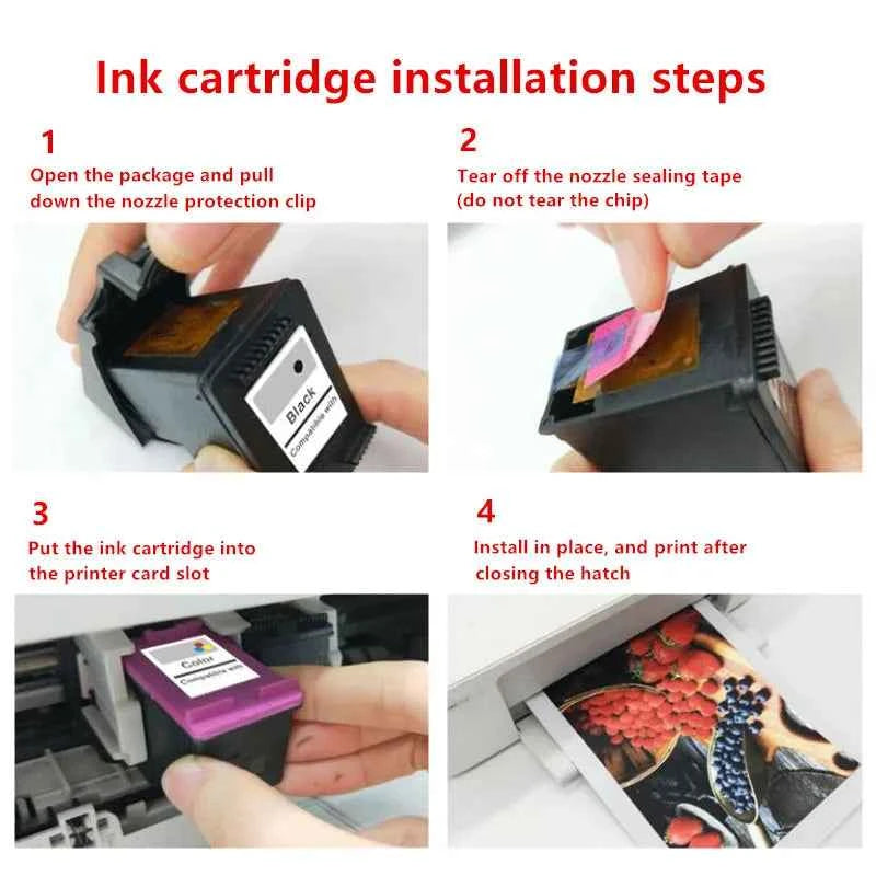 Ink Cartridge 303XL Compatible for HP303 for HP 303 for HP Envy 6220 6222 6230 6234 6252 6255 7120 7130 7132 7155 Printers