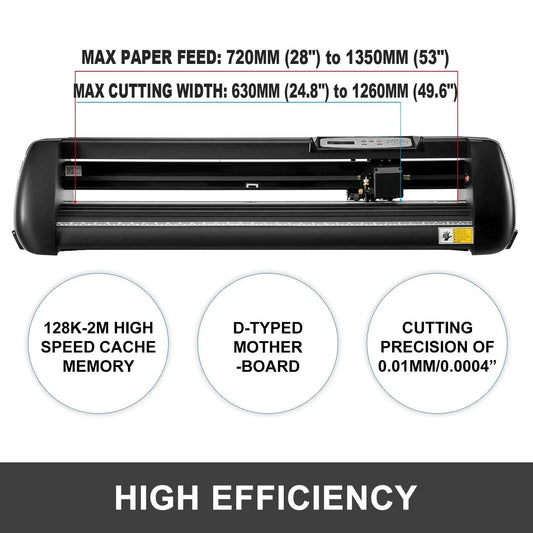 SucceBuy 53/34/28Inch Manual Vinyl Cutter Plotter Machine w/ COMPIM/USB Ports SIGNMASTER for Advertisement Craft Design Cut Etc.