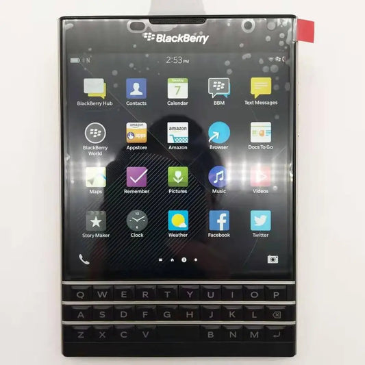 BlackBerry Passport Q30 Refurbished – 4G LTE, 3GB RAM, 32GB, 13MP, QWERTY Keyboard, BlackBerry OS