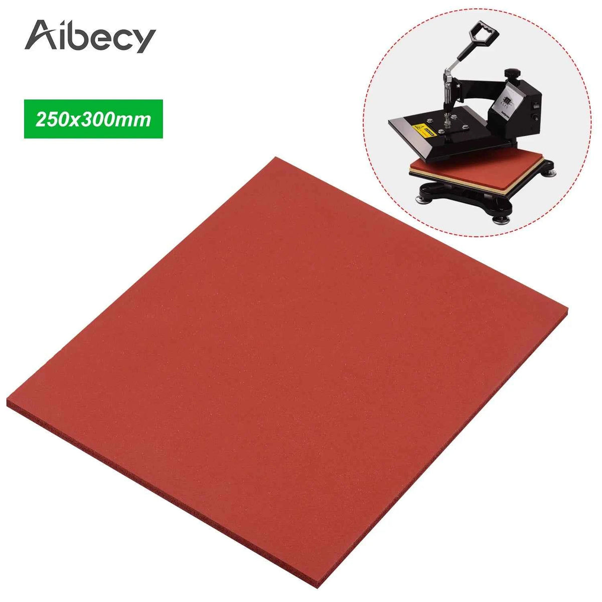 Aibecy Heat Pressing Mat Silicone Pad High Temperature Resistant Plate for Heat Press Machine T-Shirts Heat Transfer Sublimation