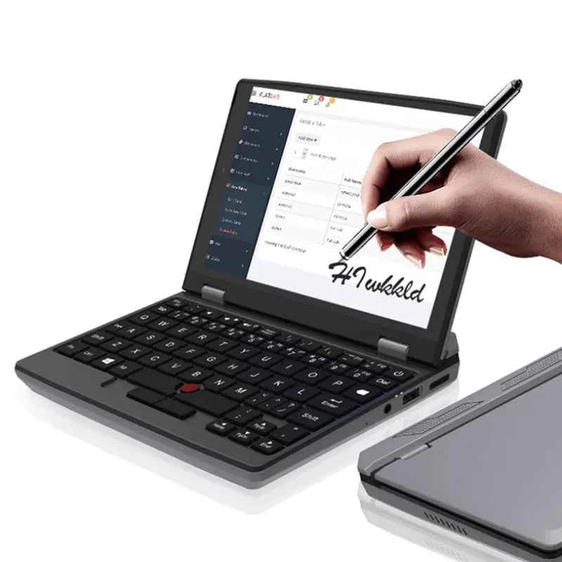 7 Inch Mini Laptop Intel N95 Notebook Touch Screen Portable Netbook Windows 11 Mini PC Micro Computer Bluetooth 4.2 16GB 1TB