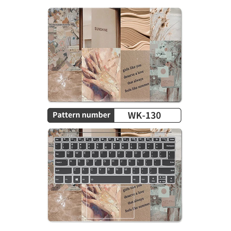 Universal Laptop Cover Sticker Skins Notebook Stickers 13.3"14"15.6"17.3" Graffiti Skin Decal for Macbook /Lenovo/Asus//Hp/Acer