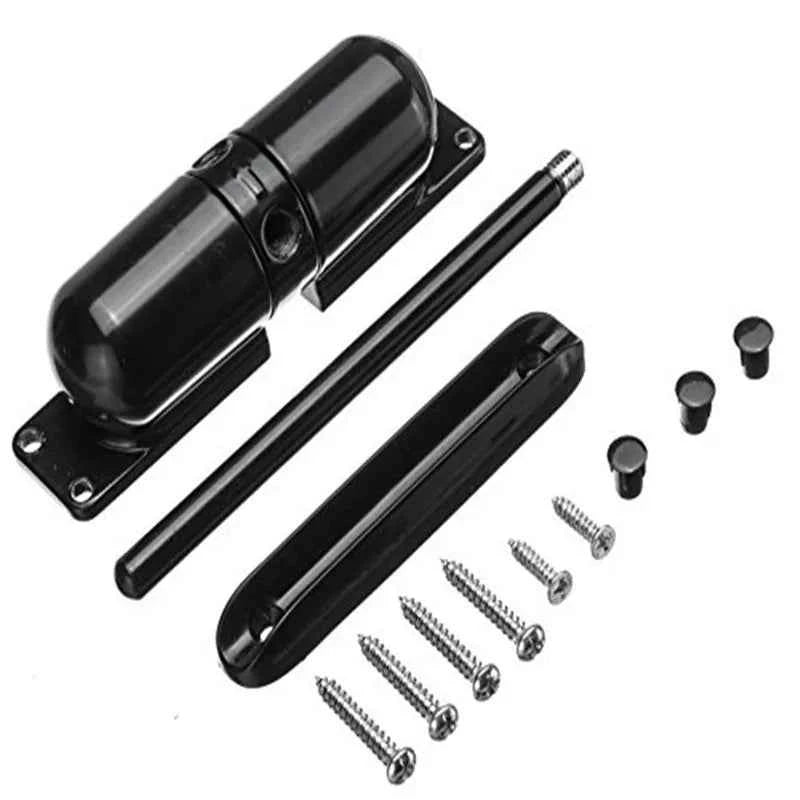 Black 20-70KG Zinc Alloy Adjustable Surface Mounted Automatic Spring Door Closer Door Hardware ZC013