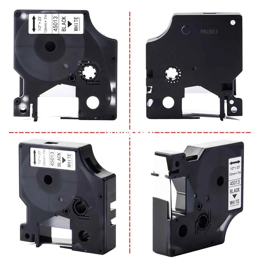 6/9/12mm 45013 Tape Compatible for Dymo D1 45013 45010 45018 45023 45024 40913 43613 Label Tape For Dymo LabelManager 160 280