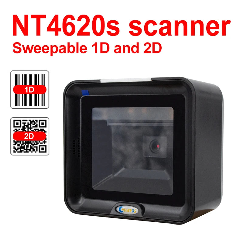 Barcode Scanner 1680SW Wireless/1922 Bluetooth Reader Image QR PDF417 Data Matrix Code Bar Gun RS232 Bluetooth