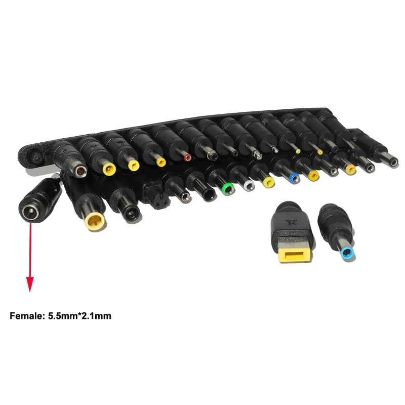 30pcs Universal Laptop Dc Power Supply Adapter Connector Plug 5.5*2.1mm Female Jack for Lenovo Acer Asus Notebook Charging Plug