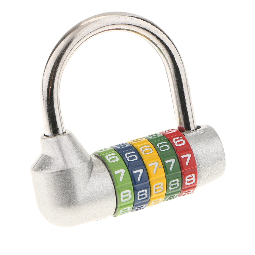 Zinc Alloy 5 Dial Digit Combination Padlock Travel Number Code Password Lock Travel Combination Padlock