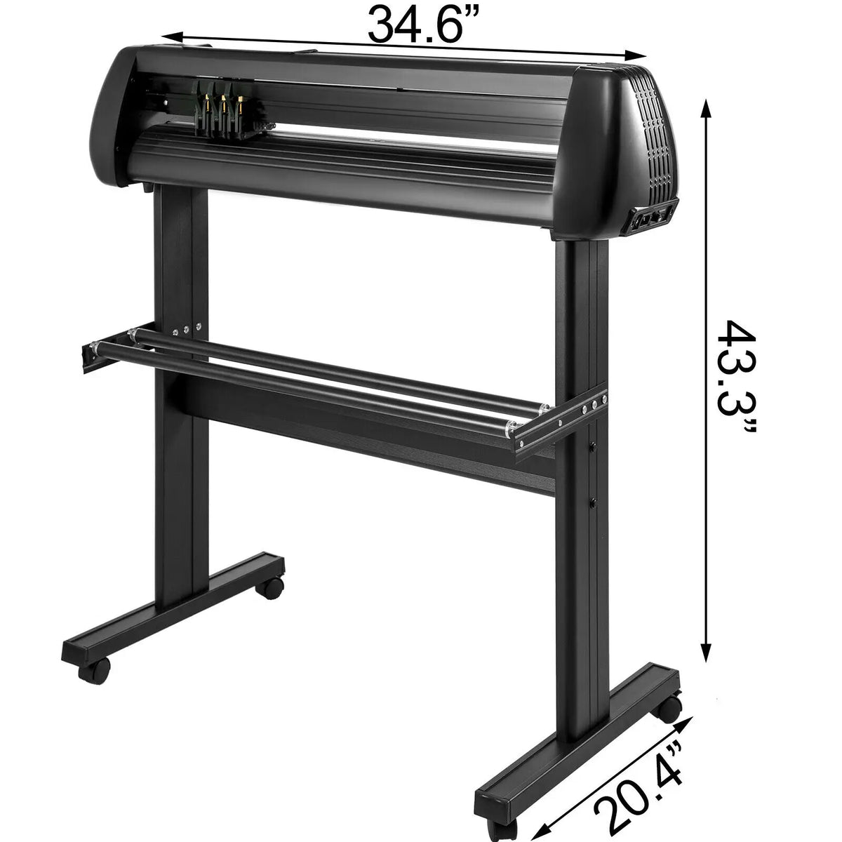 SucceBuy 53/34/28Inch Manual Vinyl Cutter Plotter Machine w/ COMPIM/USB Ports SIGNMASTER for Advertisement Craft Design Cut Etc.