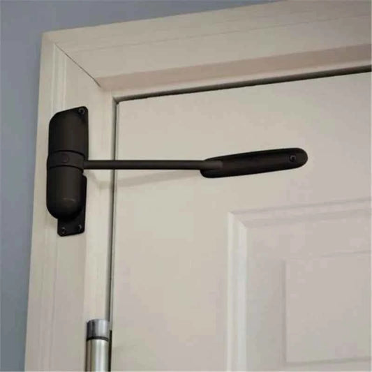 Black 20-70KG Zinc Alloy Adjustable Surface Mounted Automatic Spring Door Closer Door Hardware ZC013
