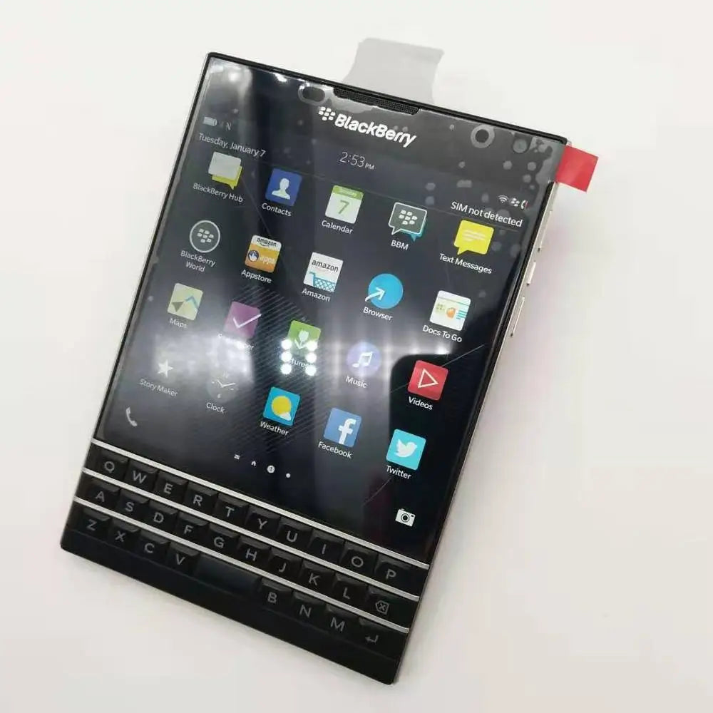BlackBerry Passport Q30 Refurbished – 4G LTE, 3GB RAM, 32GB, 13MP, QWERTY Keyboard, BlackBerry OS