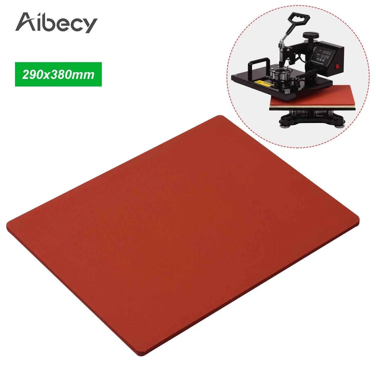 Aibecy Heat Pressing Mat Silicone Pad High Temperature Resistant Plate for Heat Press Machine T-Shirts Heat Transfer Sublimation