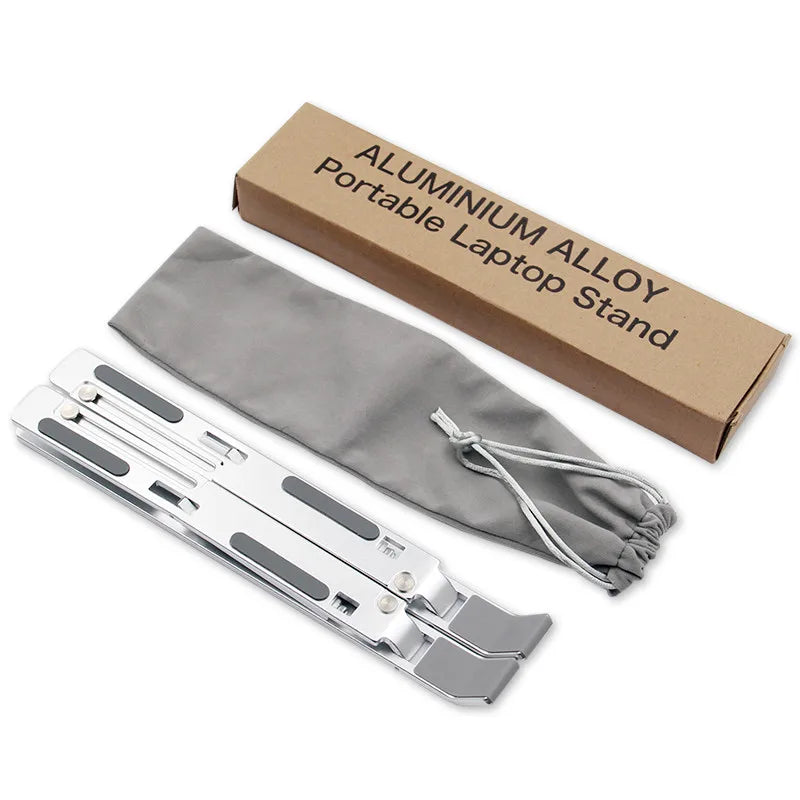 Aluminum Alloy Adjustable Laptop Stand Folding Portable for Notebook MacBook Computer Bracket Lifting Cooling Holder Non-slip