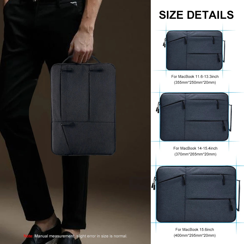 Laptop Shoulder Bag 12 13 14 15 16 inch for Men Work Business Trip Briefcase for MacBook Air Pro 15.4 15.6 HP,Lenovo,Acer,Dell