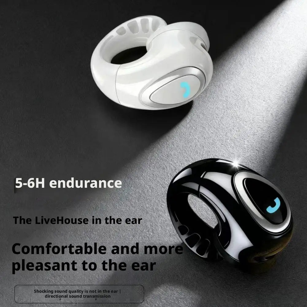 Single Clip-On Wireless Bluetooth Open-Ear Air Conduction Headphone