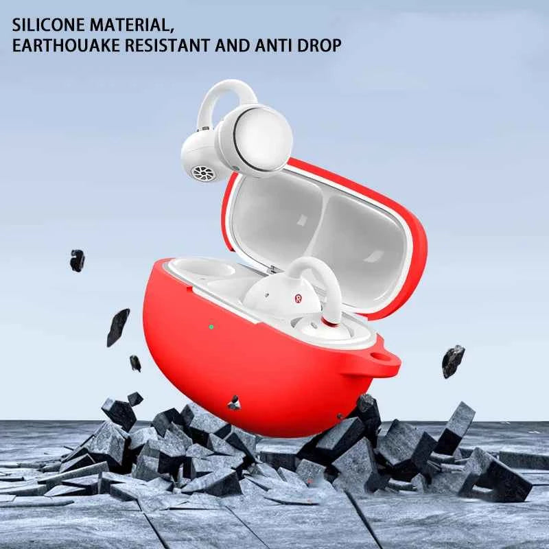 Shockproof Silicone Case for EarFun Clip Wireless Earbuds