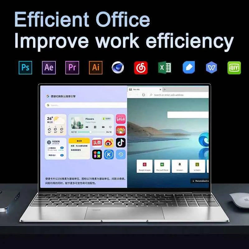 NEW 15.6' Laptop Intel Core I9-9900 32GB 2TB Windows 11 Gaming Computer PC Gamer Office Ultra Slim Notebook 1920*1080 HD