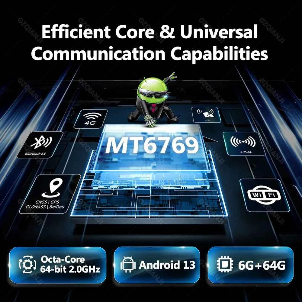 6G64G PDA Terminal Android 13 with NFC Bluetooth Wifi GPS Grip 2D Barcode Scanner Reader Data Collector Mobile Warehouse device