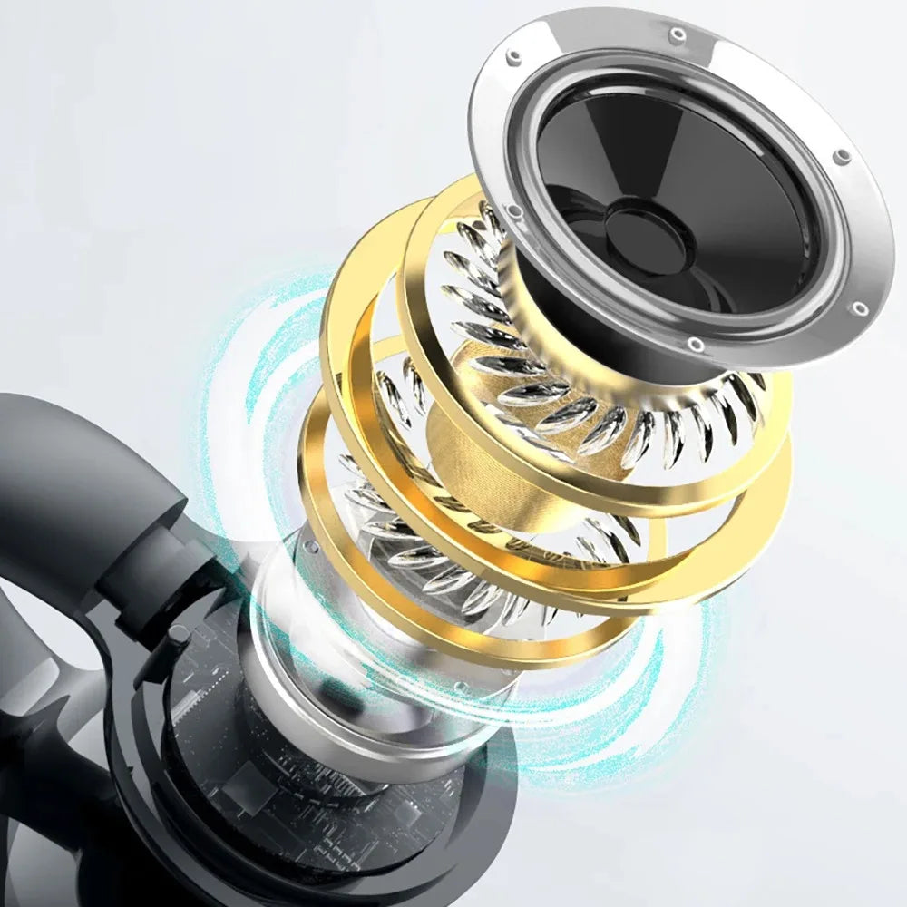 Single Bluetooth 5.3 Ear Clip Earphone with HiFi Stereo and Noise Reduction