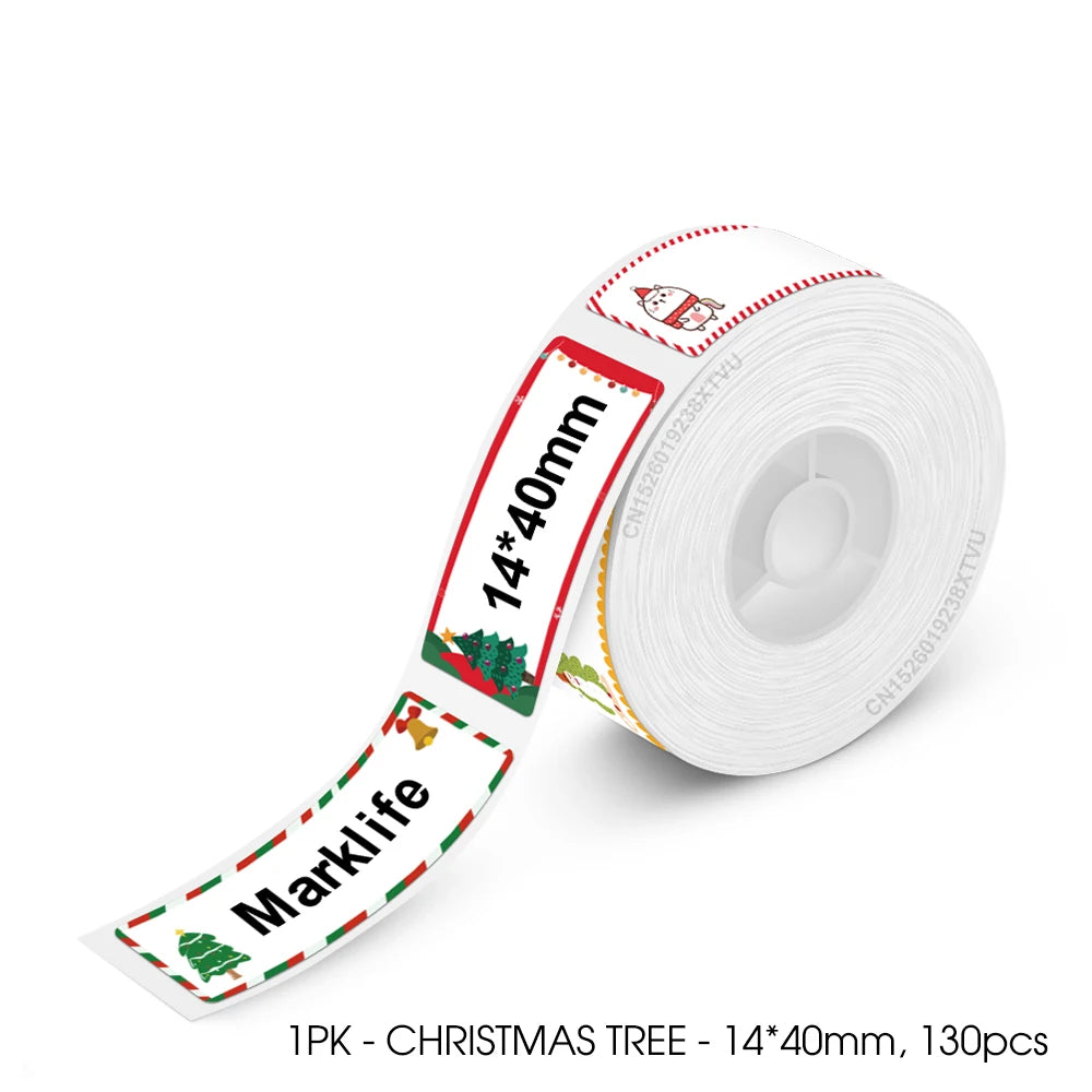 Mini Label Printer Marklife P12 Self-adhesive Sticker Printer P12 Portable Thermal Labeling Machine With Cutter or 1PK Label Tap
